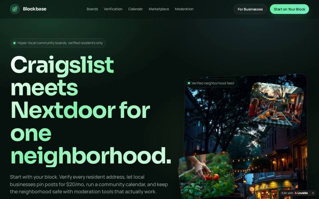 Screenshot of BlockBase